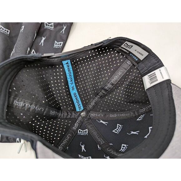 MELIN A-GAME HYDRO PHIL MICKELSON ON-COURSE BLACK TOUR CAP HAT 58 CM W/ BAG NEW - Picture 8 of 9